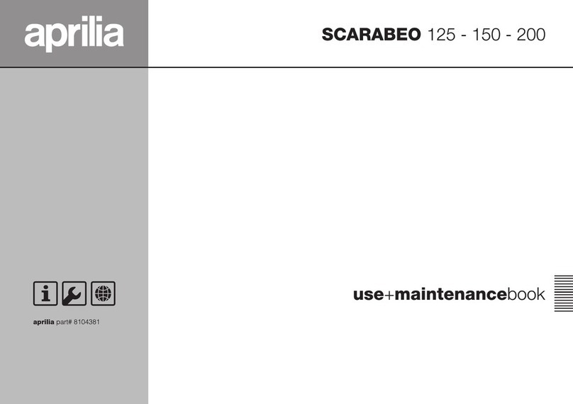 APRILIA SCARABEO 125 - 2001 manual