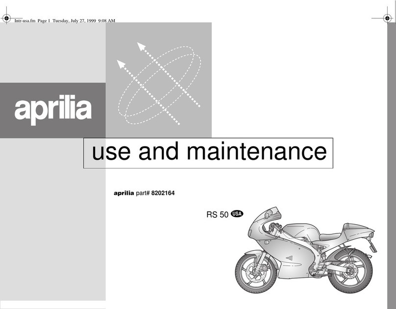APRILIA RS 50 - 1999 User manual