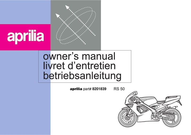 APRILIA RS 50 - 1995 User manual