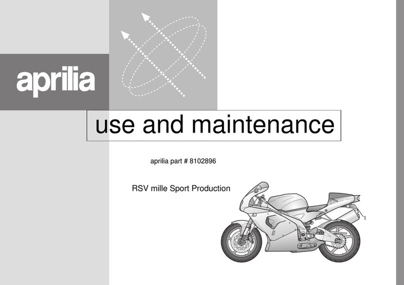 APRILIA RSV MILLE - PART 1 1999 manual