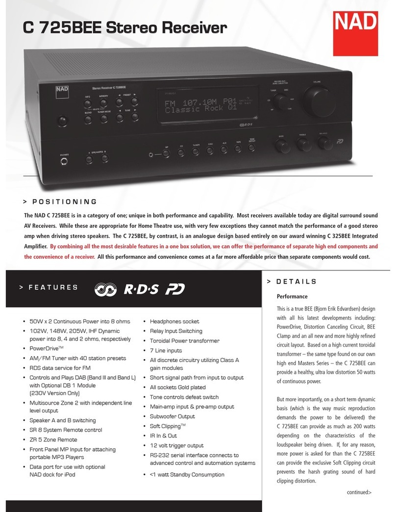 NAD C 725BEE Specifications