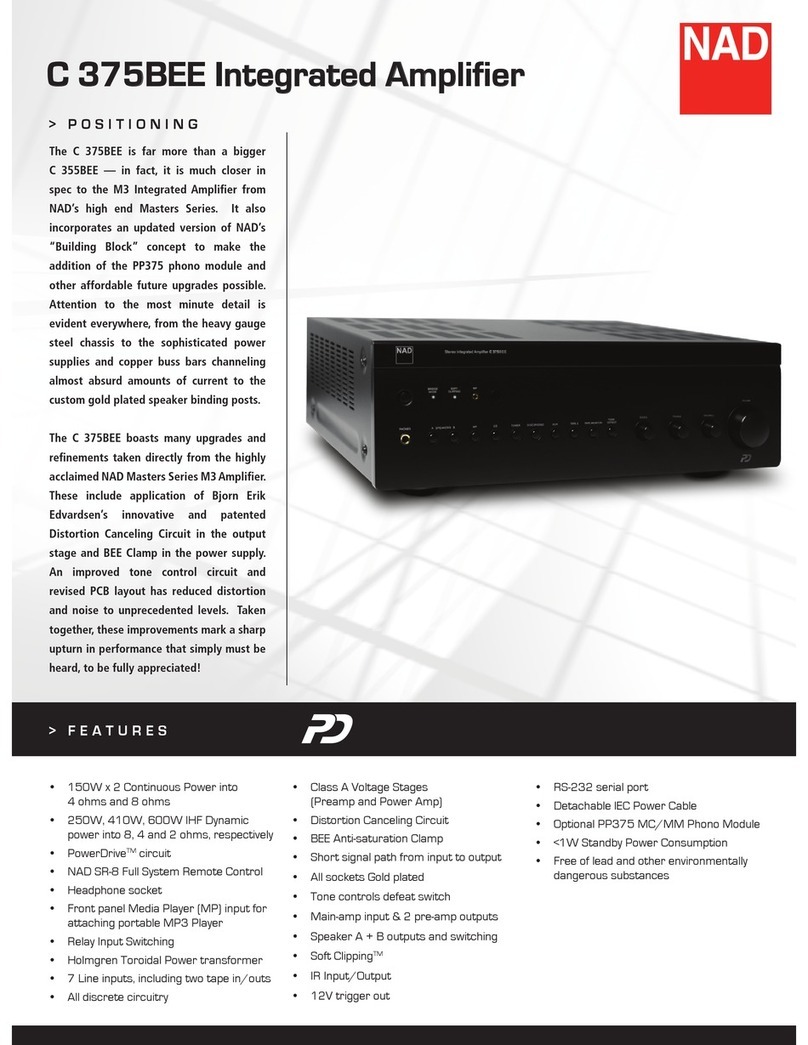 NAD C375BEE User manual