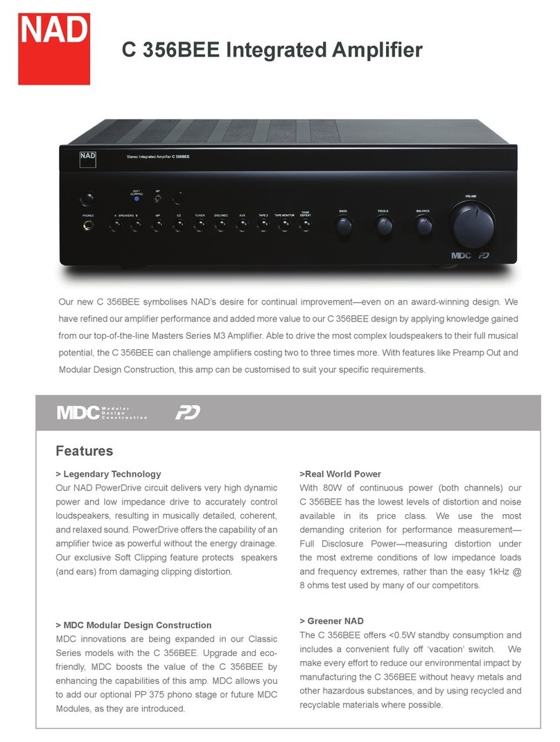 NAD C356BEE User manual