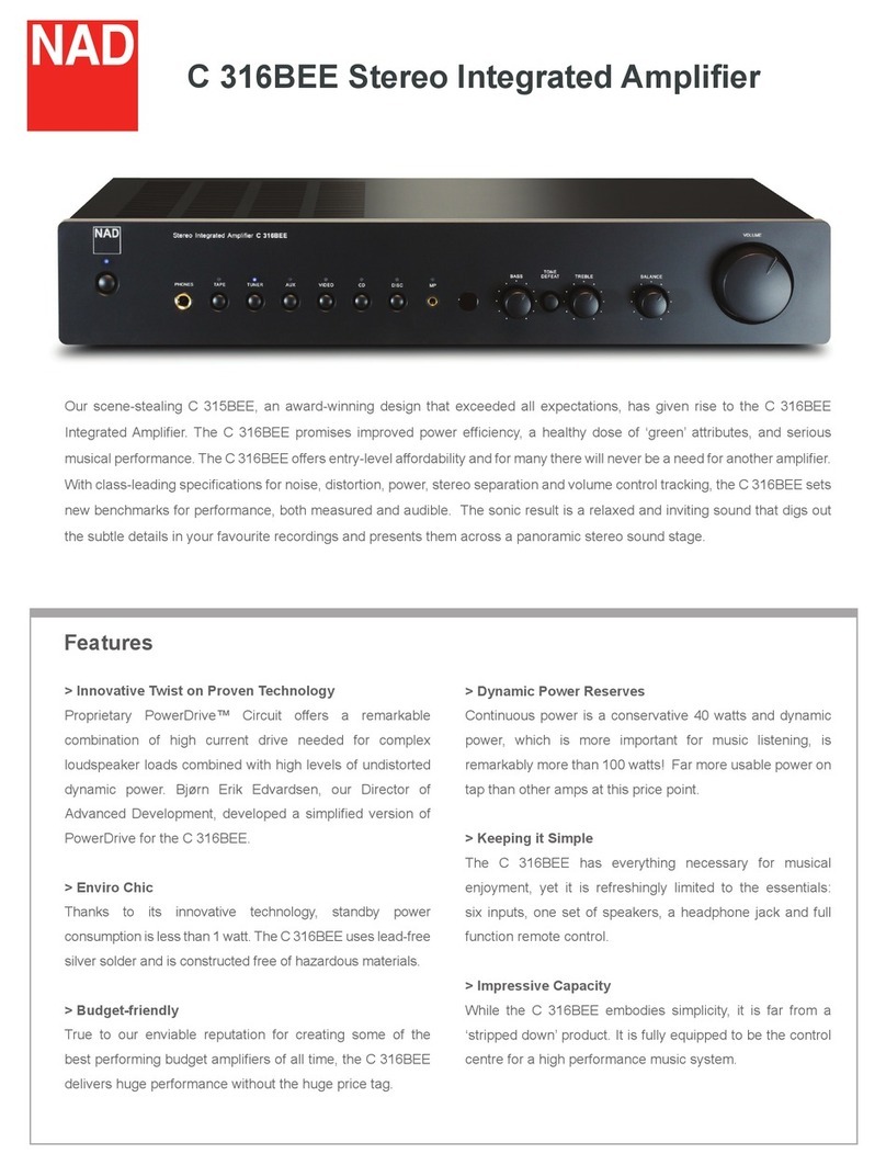 NAD C316BEE User manual