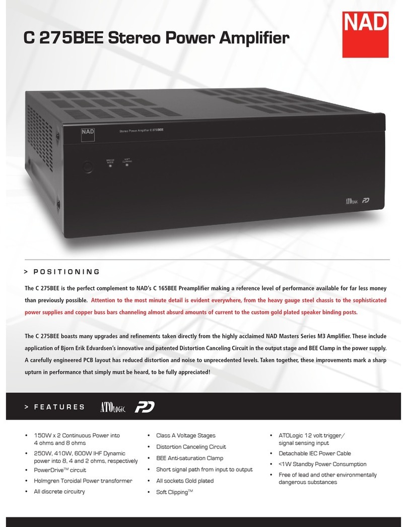 NAD C275BEE C/AH User manual