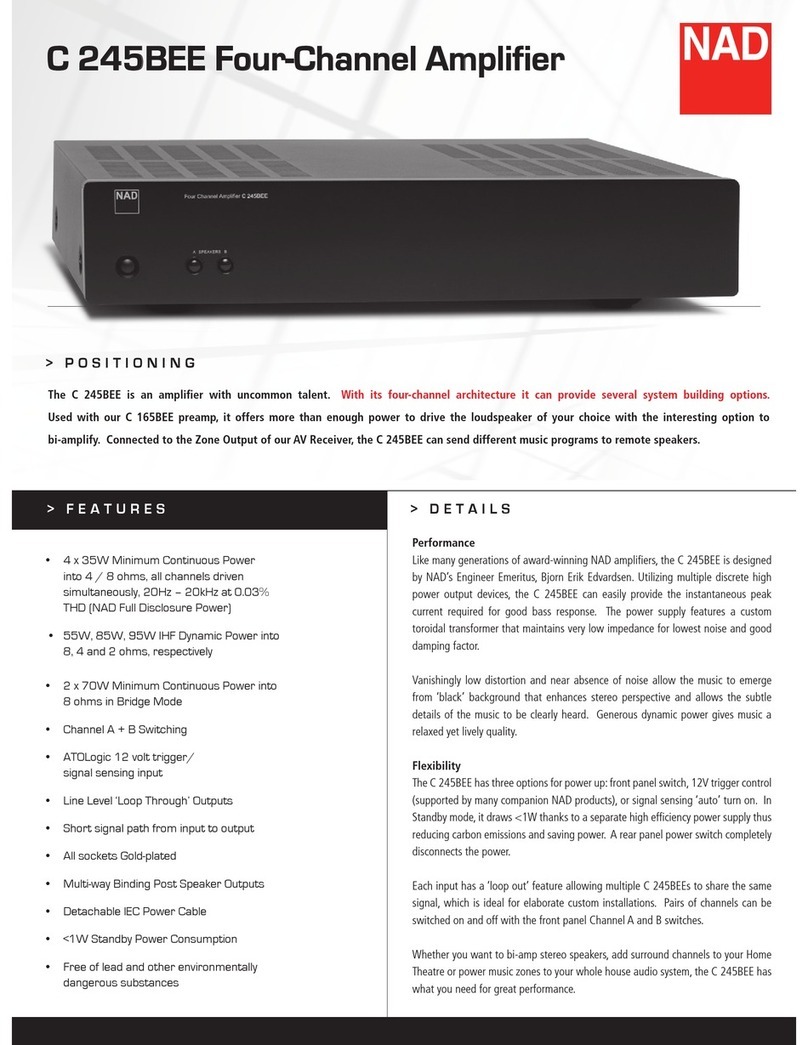 NAD C 245BEE User manual