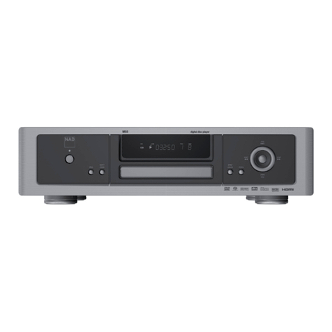 NAD M55 - DVD - SACD - MP3 PLAYER owner's manual