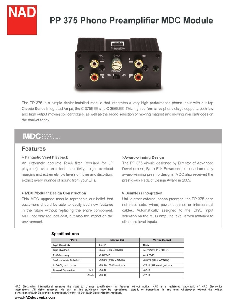 NAD PP 375 datasheet
