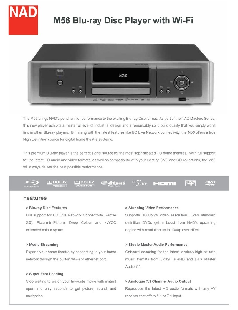 NAD M56 Specifications