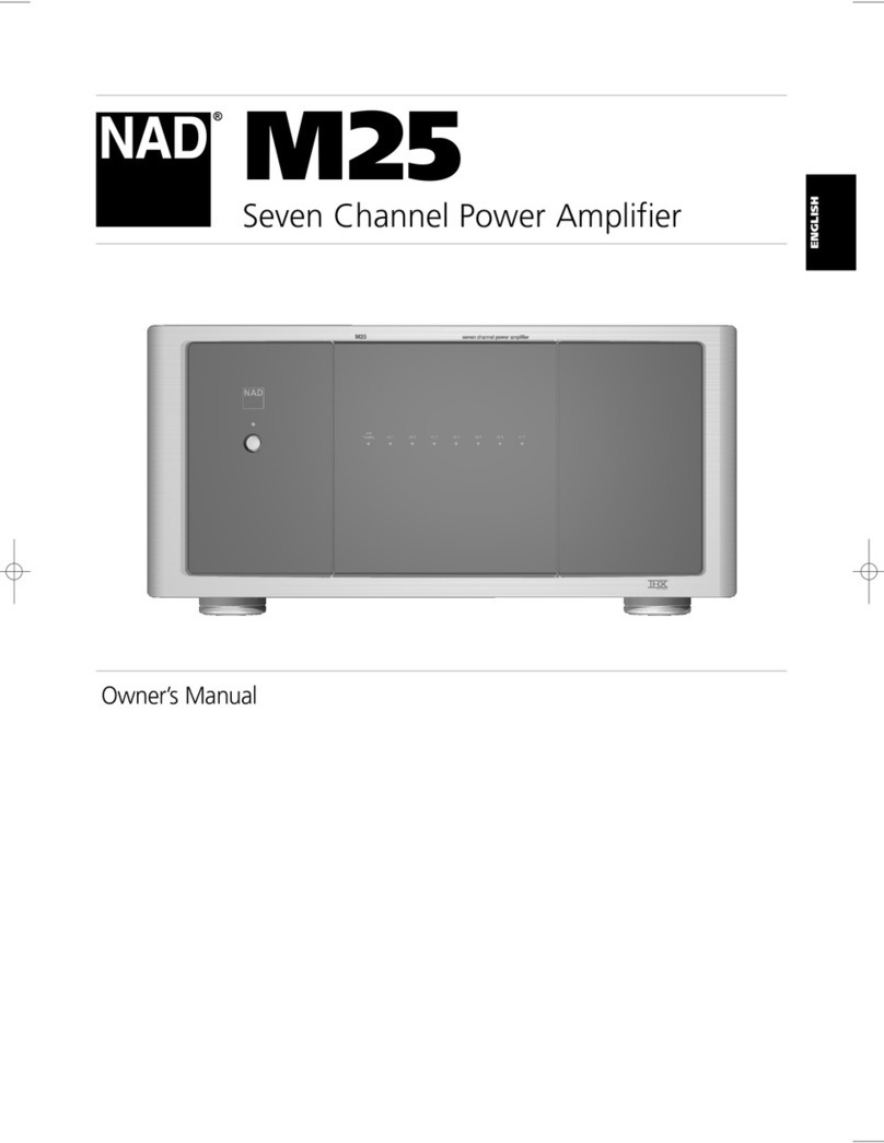 NAD M25 - MANUEL 2 User manual