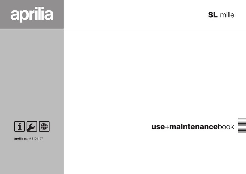 APRILIA SL MILLE - 1999 User manual