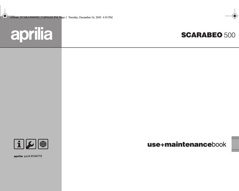 APRILIA SCARABEO 500 - 2003 manual