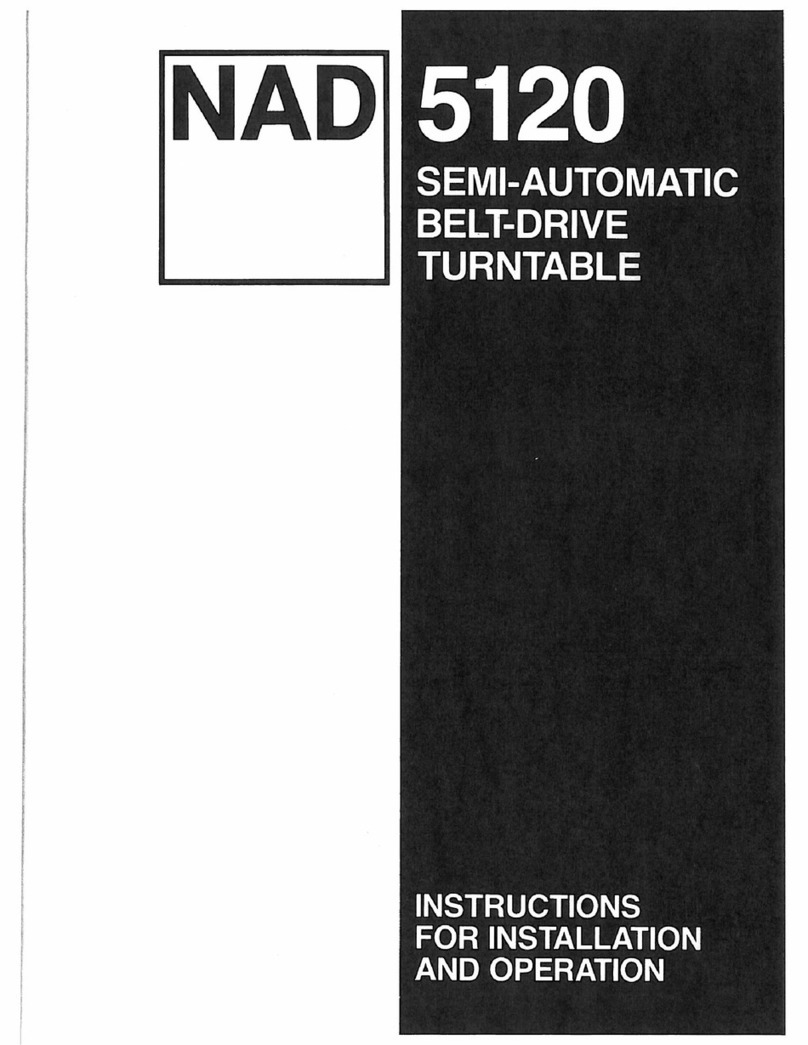 NAD 5120 User manual