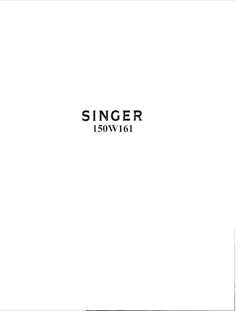 Singer 150W161 Instructions for using and adjusting