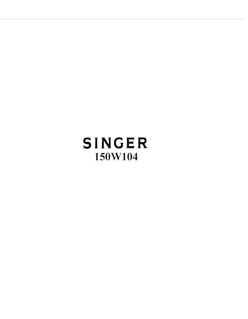 Singer 150W104 Instructions for using and adjusting