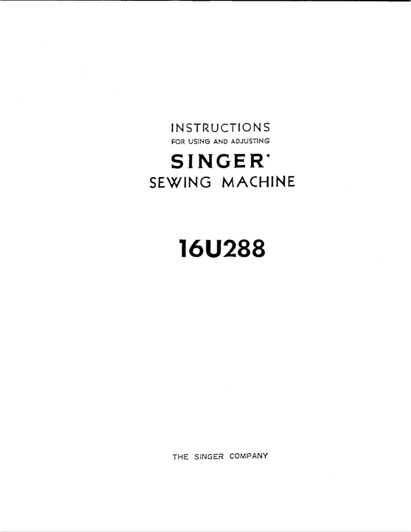 Singer 16U288 instructions