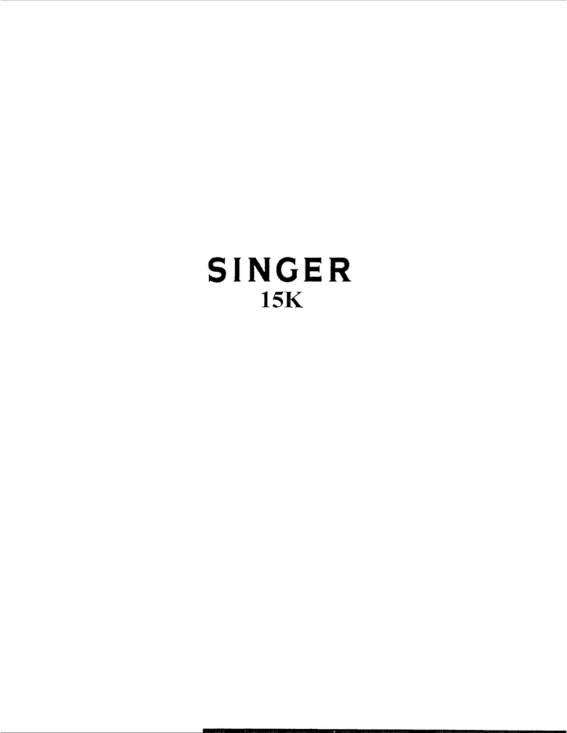 Singer 15K - MANUAL 2 User manual Singer 15K - MANUAL 2 User manual