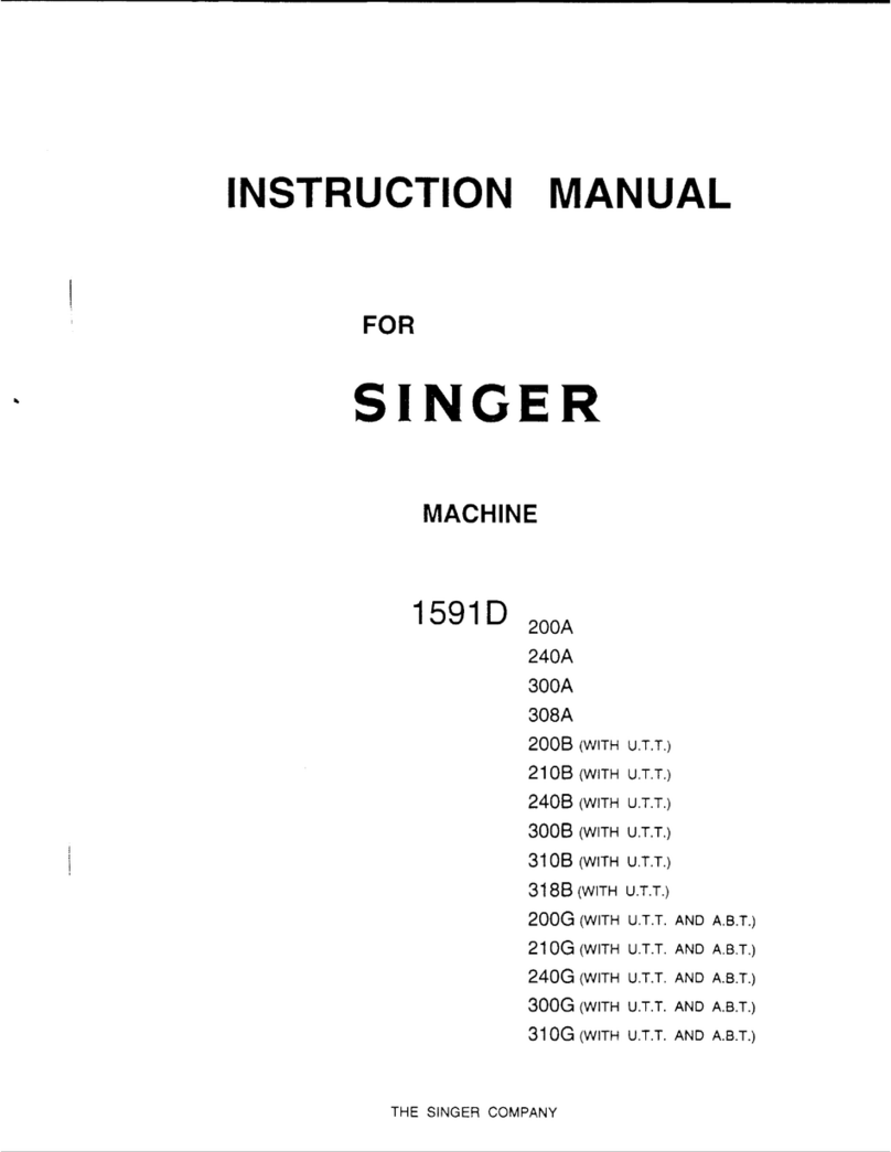 Singer 1591D200A instruction manual