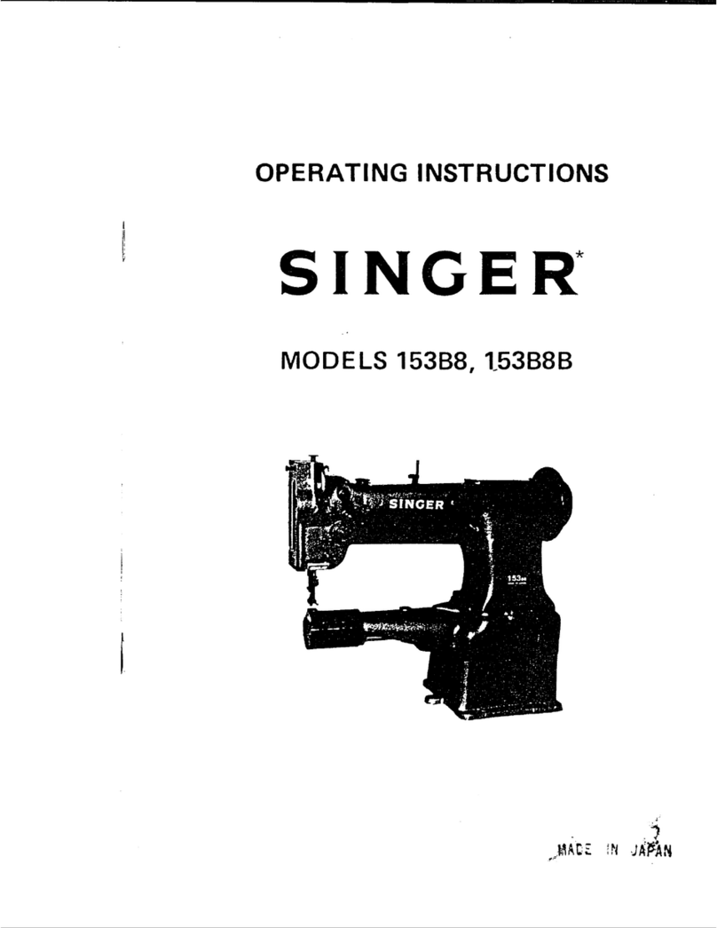 Singer 153B8 operating instructions