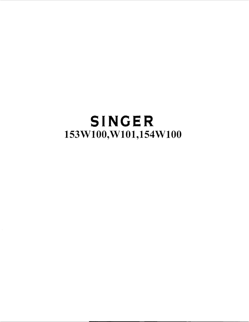 Singer 153W100 Instructions for using and adjusting