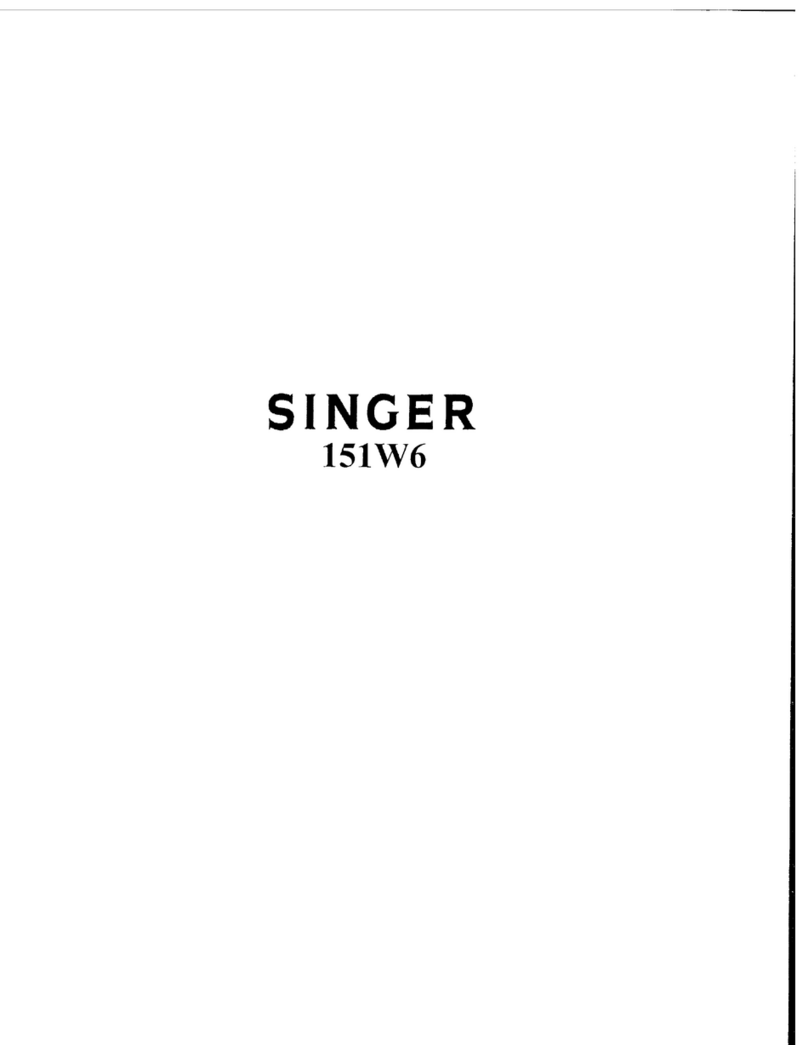 Singer 151W6 Instructions for using and adjusting