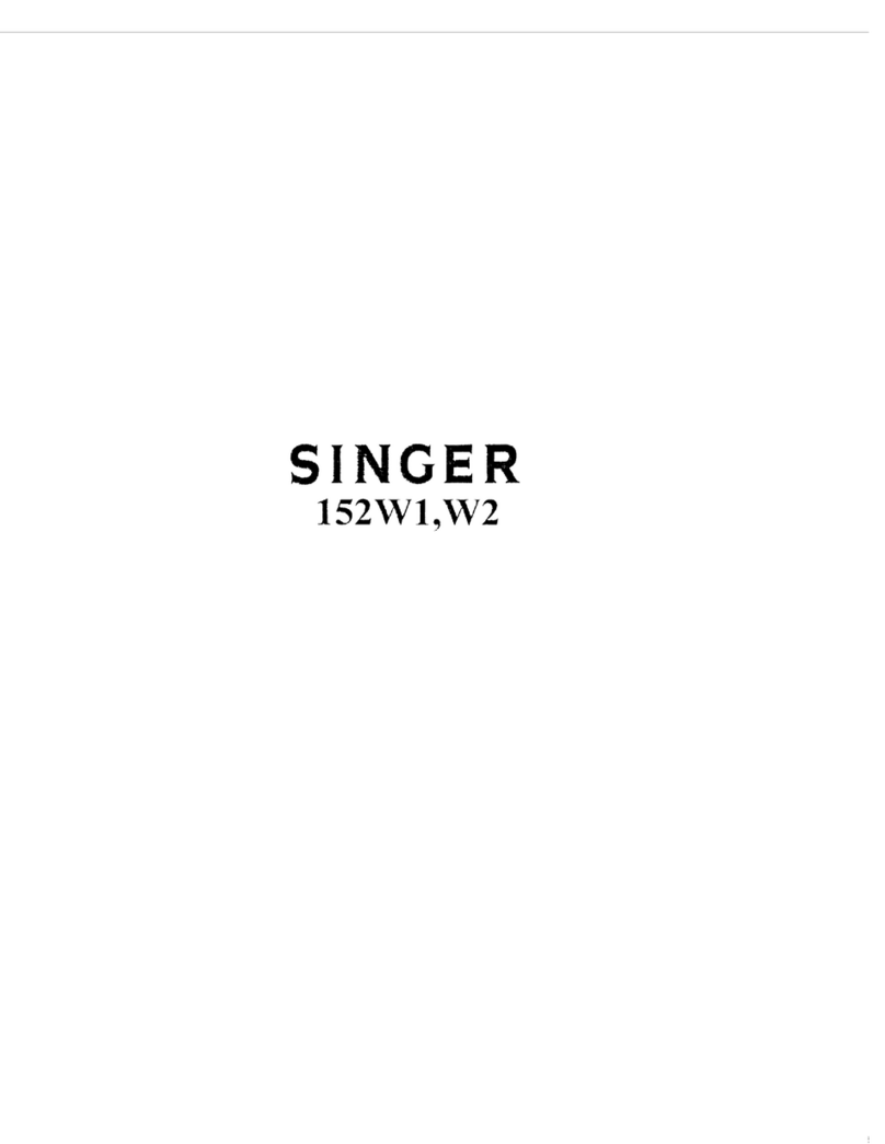Singer 152W1 Quick start guide