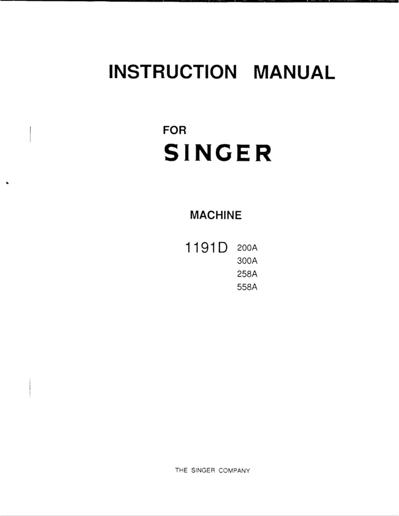 Singer 1191D200A instruction manual