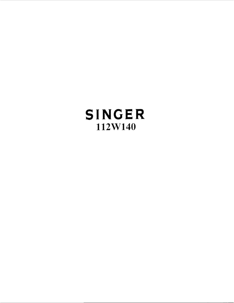 Singer 112W140 Installation and operation manual