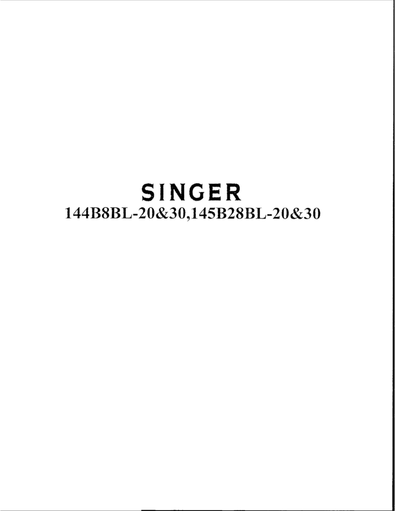 Singer 144B8L20 operating instructions