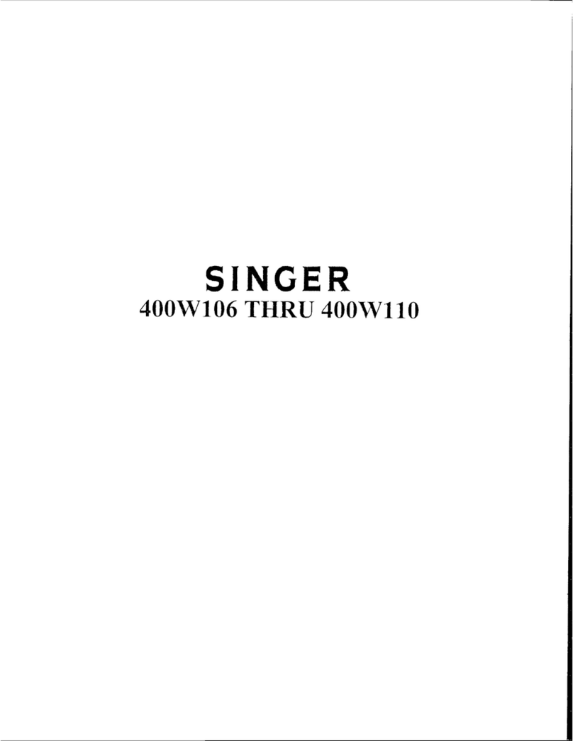 Singer 400W106 Instructions for using and adjusting