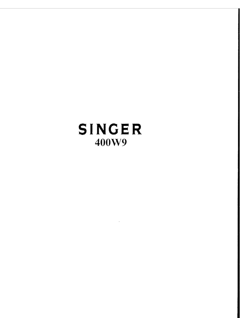 Singer 400W9 Instructions for using and adjusting