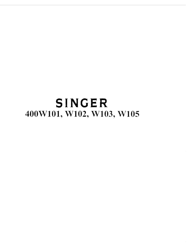 Singer 400W101 Instructions for using and adjusting