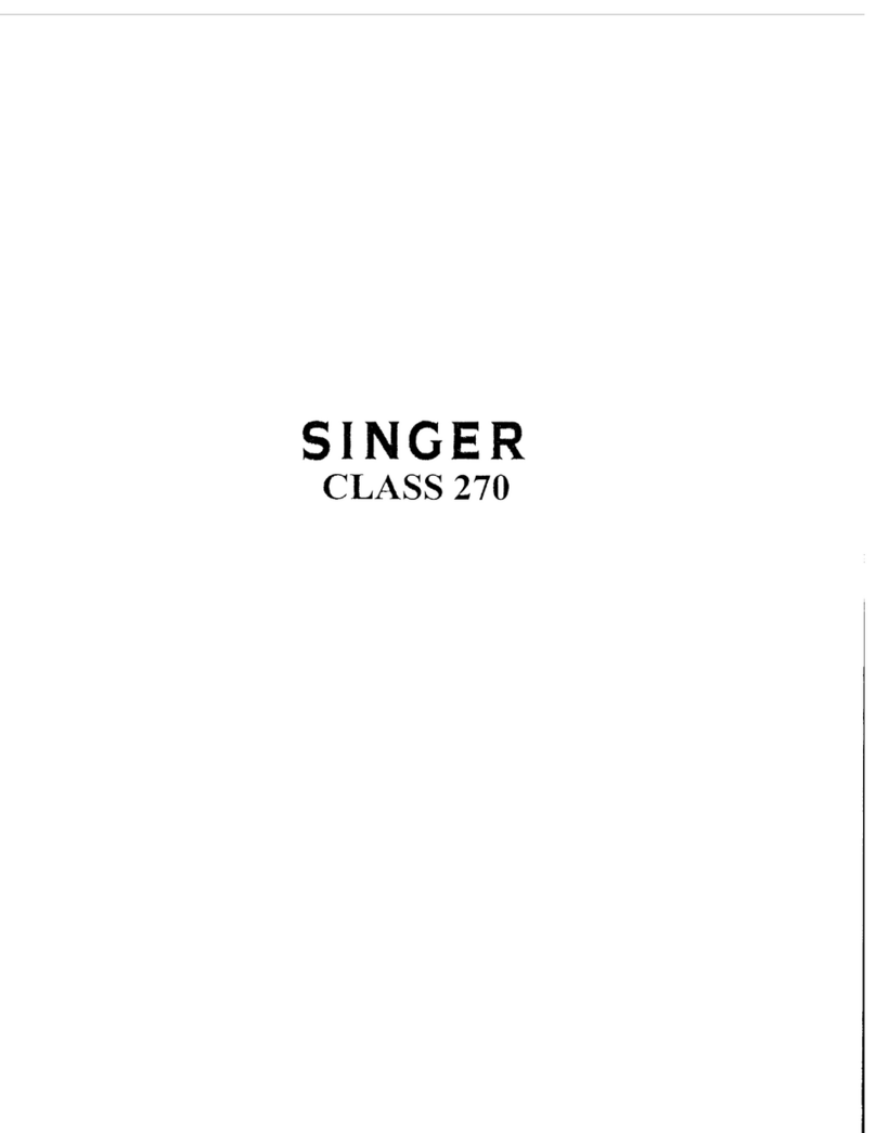Singer 270 Series Servicing instructions