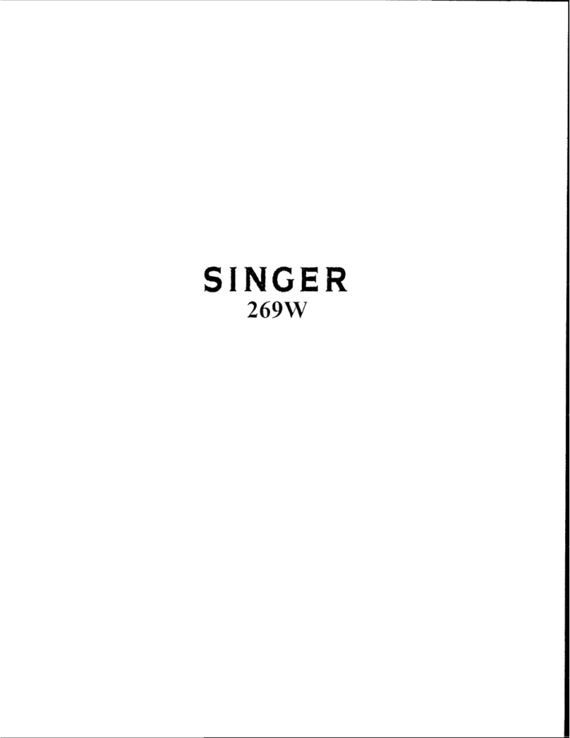 Singer 269W Essential adjustments