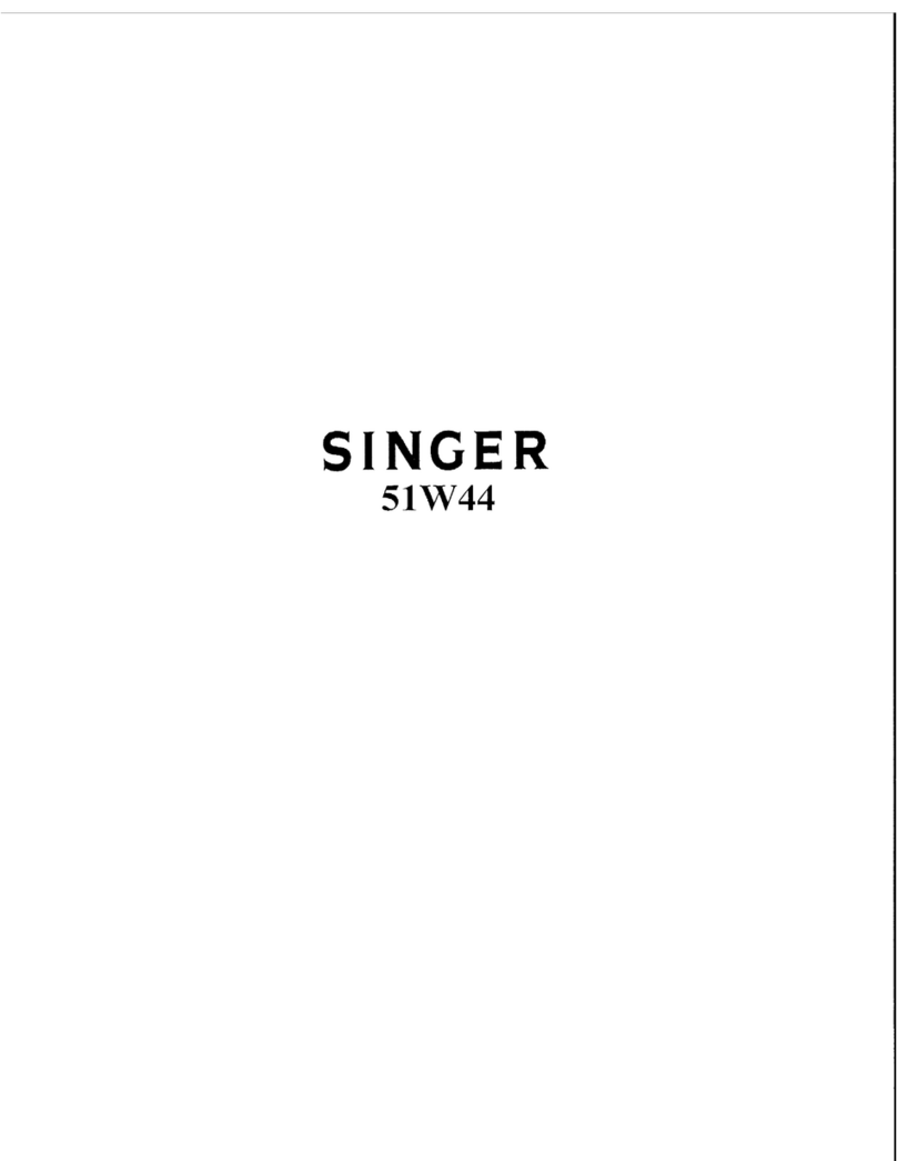 Singer 51W44 Installation and operation manual