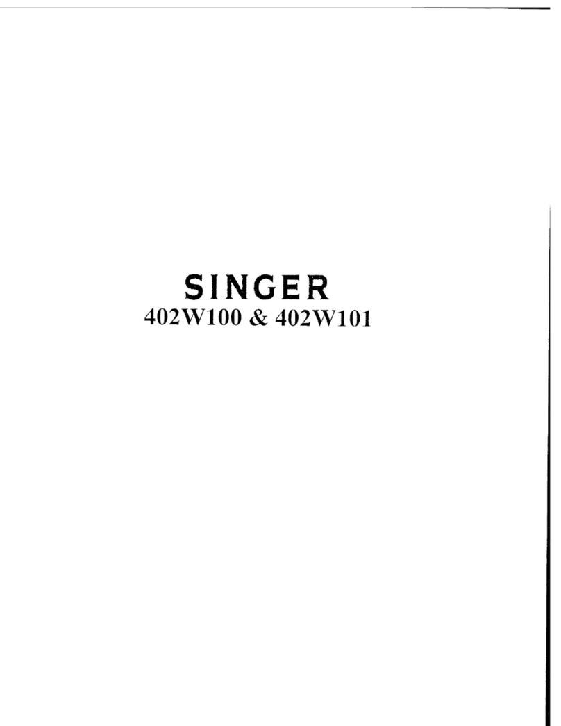 Singer 402W100 Instructions for using and adjusting