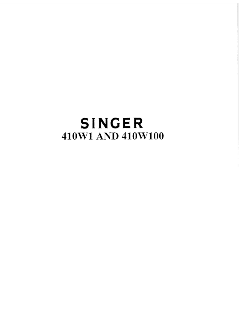 Singer 410W1 Instructions for using and adjusting