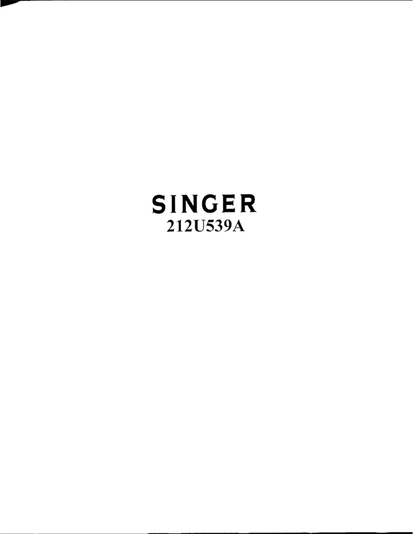 Singer 212U539A Operator's guide