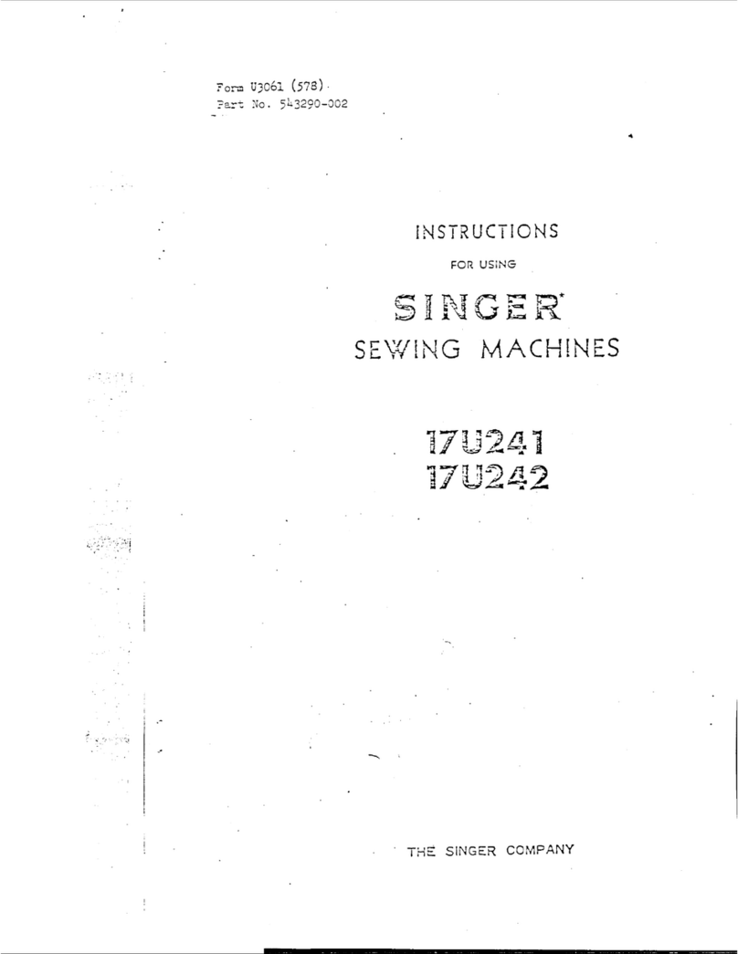Singer 17U241 User manual Singer 17U241 User manual