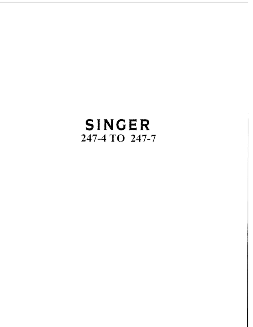 Singer 247-4 Adjusters manual