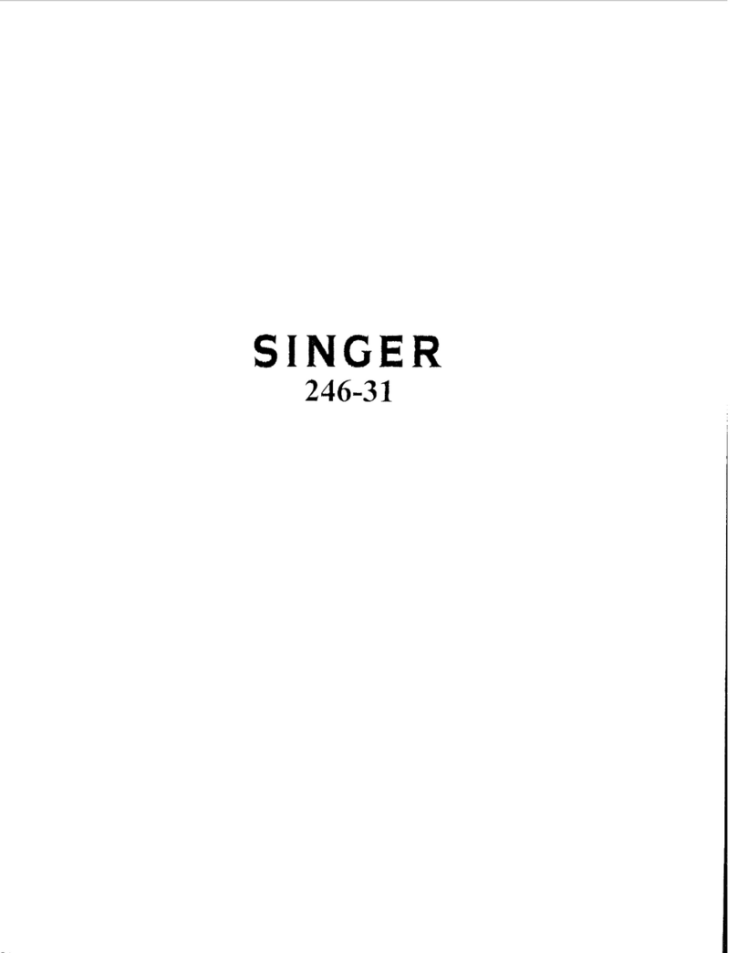 Singer 246-31 Installation and operation manual