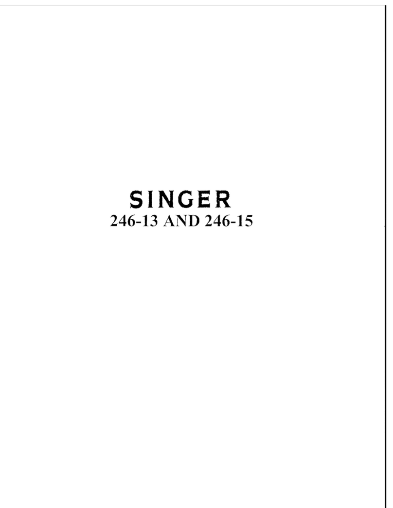 Singer 246-13 Installation and operation manual Singer 246-13 Installation and operation manual