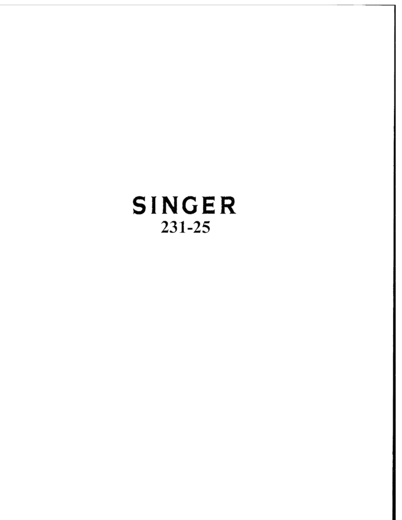 Singer 231-25 Adjusters manual