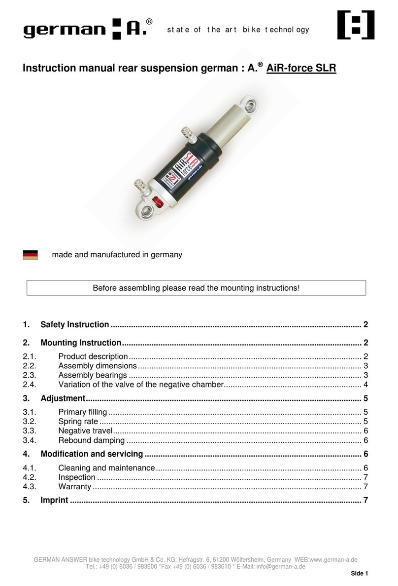 Germana-A AIR-FORCE SLR instruction manual