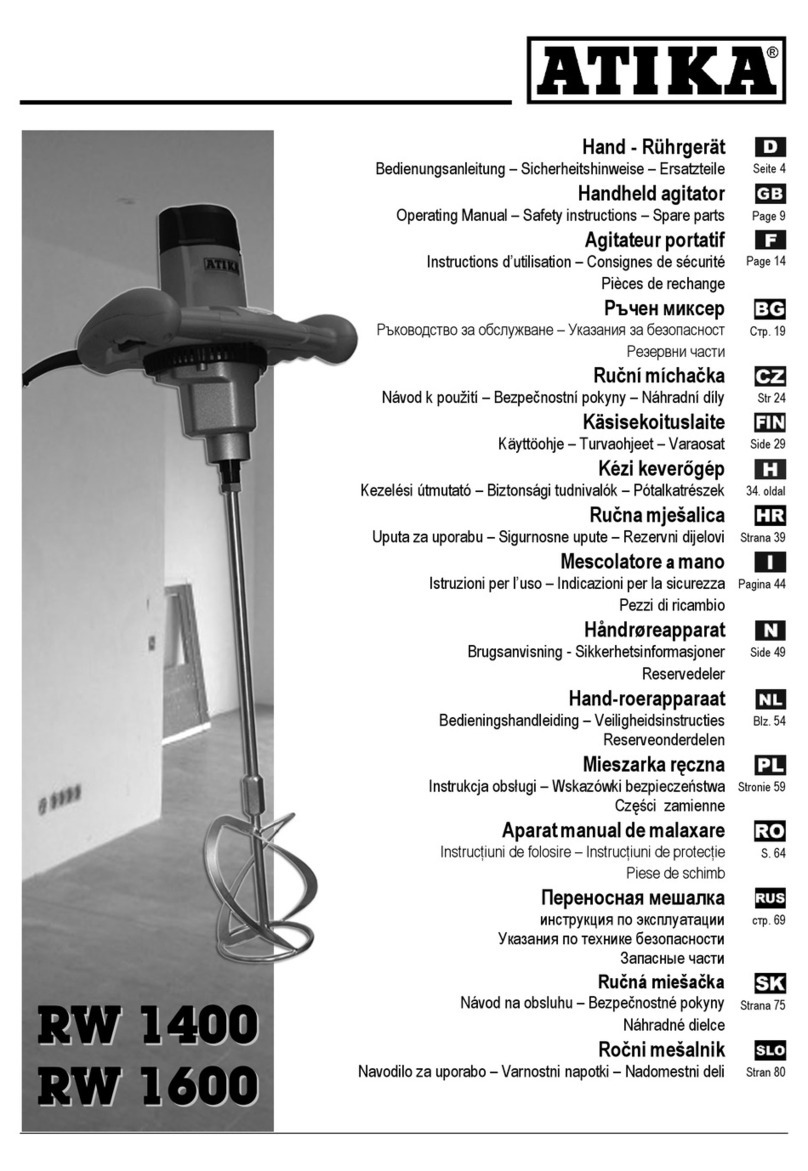 ATIKA RW 1600 - User manual