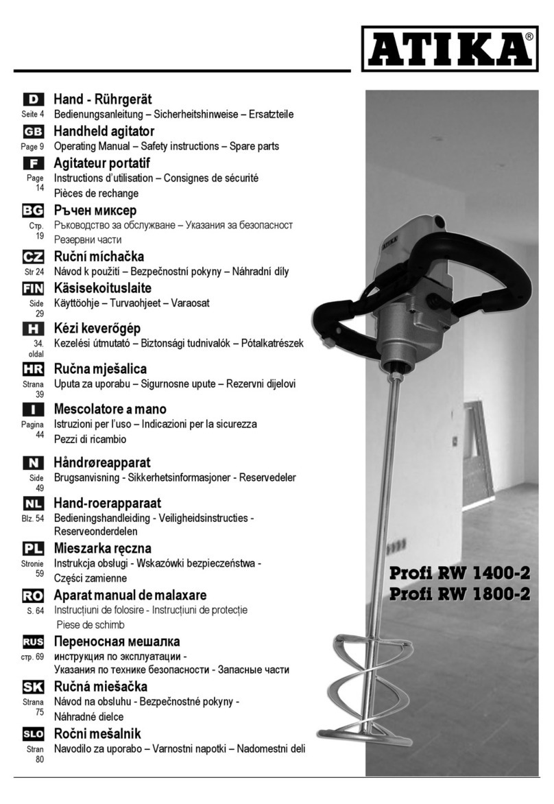 ATIKA PROFI 1800-2 - operating manual