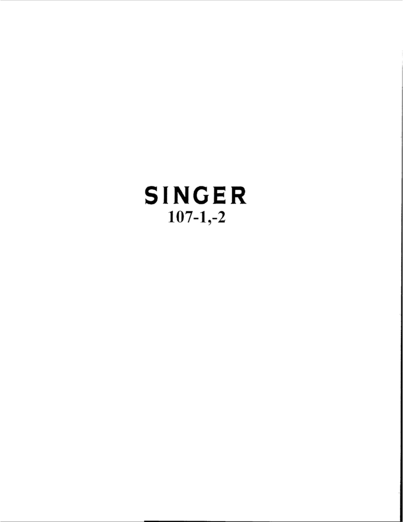 Singer 107-1 Installation and operation manual