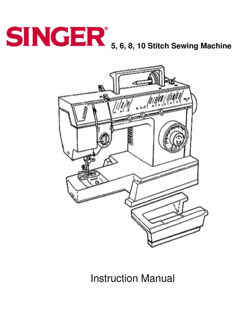 Singer 10 STITCH SEWING MACHINE instruction manual