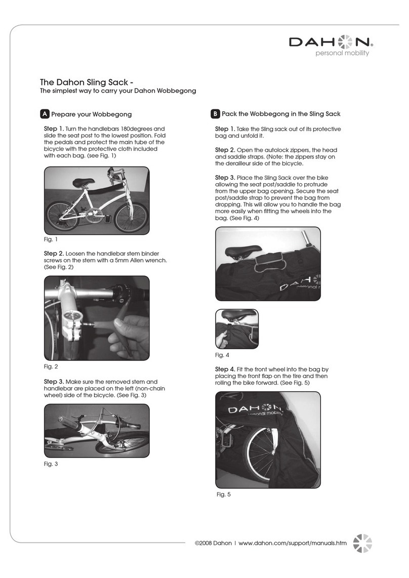 DAHON WOBBEGONG SLING SACK - 2008 User manual DAHON WOBBEGONG SLING SACK - 2008 User manual
