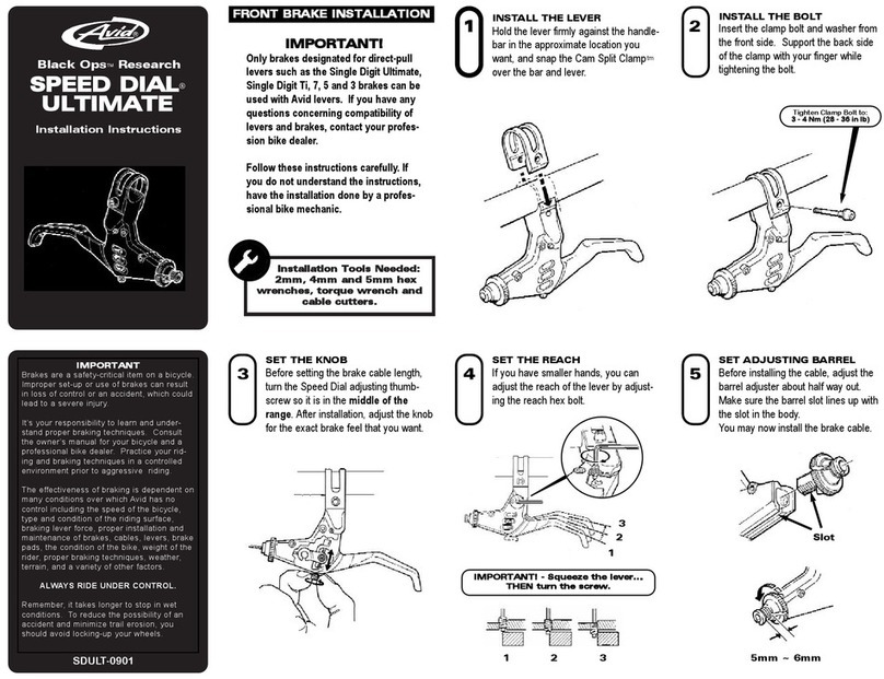 DAHON SPEED DIAL ULTIMATE User manual